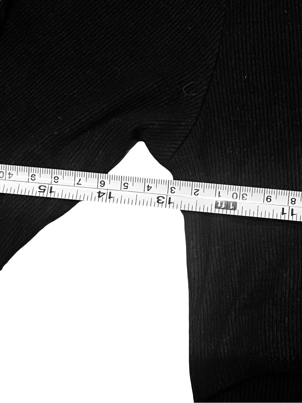 JOAH BROWN Black Fitted Cut Out LS Ribbed Top Shirt Sz S/M Festival Punk Goth - Picture 7 of 9